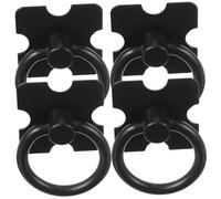 BESTonZON 4pcs Black Zinc Alloy Cabinet Pulls Furniture Drawer Handles Rust Resistant Vintage Style for Bookcases and Kitchen Cabinets