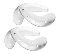BESTonZON 4pcs Boot Sole Pads Metal Heel Replacement Iron Silver with Screws for Boot and Footwear DIY Heel Repair and Urban Environments