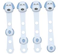 BESTonZON 4pcs Boy Girl Safety Locks for Cabinet Drawer Door Proofing Locks Adhesive Easy to Install and Use