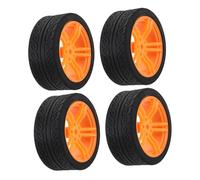 BESTonZON 4PCS Car Rubber Tires Replacement Wheels for DIY Science Projects Enhance Stability and Performance Broad Compatibility for Various Models for Educational Use