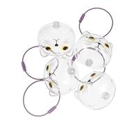 BESTonZON 4pcs Cat Hair Souvenir Pendant Keepsake Keychain Pet Hair Storage Bottle Memorial Pendant Keepsake Boxes Remembrance Pet Loss Cat