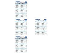 BESTonZON 4pcs Chord Chart for Beginner Students Flute Practice Guide Vertical Flute Chart Music Recorder Aid Chord Poster for Musical Instrument