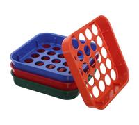 BESTonZON 4Pcs Coin Sorting Tray Set with 4 Color-Coded Plastic Coin Sorter Trays for Pennies Nickels Dimes and Quarters - Flat Counting and Change Separator for Home and Office Use