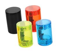 BESTonZON 4pcs Colorful Ukulele Finger Shakers Plastic Music Sand Bells for Guitar Banjo Mandolin Percussion Instruments Accessories for Bands and Performances