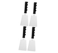 BESTonZON 4pcs Cow Bells for Sporting Events Hand Percussion Instruments Hand Bells