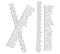 BESTonZON 4pcs Crafting Metal Cutting Dies Embossing Die Cuts Carbon Steel Silver Nature-Inspired Design Smooth Precise Edges Effortless Operation for Cardmaking and Teaching