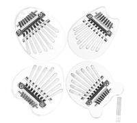 BESTonZON 4pcs Cute Boys and Girls Thumb Piano Jooleer Note Kalimba Portable Music Instrument Lightweight Safe for Boy Girl Music Supplies
