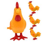 BESTonZON 4pcs Cute Chicken Shape Eggs Wind-up Chickens for Boys and Girls Boy Girl Animal Toys Farm Animal Figurines Fun Wind-up Toys