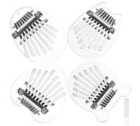 BESTonZON 4pcs Cute Kalimba Boys and Girls Musical Instrument Note Mini Thumb Piano for Boys and Girls Portable Music Toys Fine Craftsmanship
