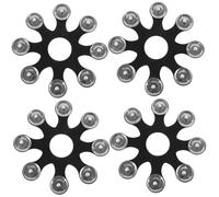 BESTonZON 4pcs Cymbal Hihat Tambourine Drum Accessory Diy Kit Cymbal Holder Sleeves for Musical Instruments