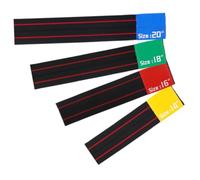 BESTonZON 4pcs Cymbal Mute Belt Drum Sound Dampening Practice Circles for 14/16/18/20 Inch Cymbals Elastic Drum for Quiet Drumming