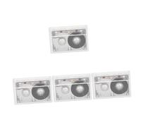 BESTonZON 4pcs Diy Cassette Tape Blank Cassette Tape Vintage Style Plastic Decorative Wall Ornament for Present