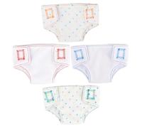 BESTonZON 4pcs Doll Underpants Miniature Panties for Dolls Role Play Accessories in Green Red Orange Blue