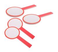 BESTonZON 4pcs Double-sided Handheld Dry Erase Scoreboards for Sports Judges Reusable Erasable Boards with Fast-clearing Surface Portable Plastic Scoring Paddles for Competitions Classroom