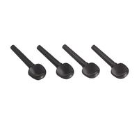 BESTonZON 4pcs Ebony Violin Tuning Pegs String Instrument Accessories Diy Violin Replacement Wood Tuning Pegs Pre-drilled