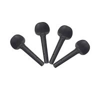 BESTonZON 4pcs Ebony Wood Violin Tuning Pegs Fish Eyes for String Instrument Accessories Replacement for Fiddler