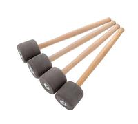 BESTonZON 4pcs Foam Drum Mallets with Wood Handle for Percussion Instruments and Bass Drum, Easy to Hold and Operate, Suitable for Students and Professionals