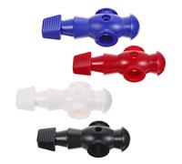BESTonZON 4Pcs Foosball Player Replacement Dolls Resin Tabletop Football Accessories Compatible with Standard Rods in Red Blue Black White