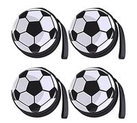 BESTonZON 4pcs Football Pattern Rounded Tinplate Coin Purses Change Bags Creative Small Storage Containers for Boys Random Color
