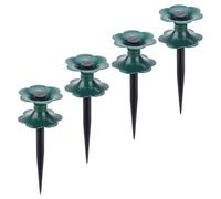 BESTonZON 4pcs Garden Hose Guide Spike with PVC Material and Deep Ground Insertion Sturdy Hose Stand for Flower Bed and Agriculture Use Sturdy Water Guide Holder for Lawn and Garden