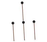 BESTonZON 4pcs Gong Resonant Mallet Long-handled Friction Resonance Instrument Mallet for Musical Instrument Performance Wood Handle for Gong Beater Sound Therapy