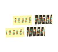 BESTonZON 4pcs Guitar Beginner Stickers for Acoustic Electric Guitar Fretboard Stickers Scale Assistant for Learning Music Theory Beginner Aids for Practice Random Color