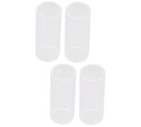 BESTonZON 4pcs Guitar Slide Glass Bottleneck for Standard Guitar Slide for Guitarists Playing Blues Country Music
