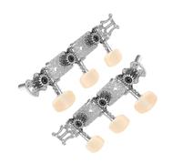 BESTonZON 4pcs Guitar Tuning Pegs Metal and Resin Classic Design for Acoustic Guitar for Tuning Strings for Man Woman Use in Music Studio Home Practice Random Color