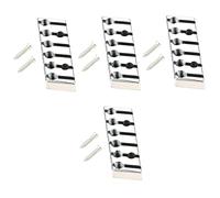 BESTonZON 4pcs Headless Guitar Bridge String Lock String Nut for Electric Bass Guitar Easy Installation and Replacement Musical Instrument Tuning Part