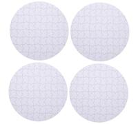 BESTonZON 4pcs Heat Transfer Sublimation Puzzle Blanks for DIY Crafting Pre-assembled White Jigsaw Pieces for Custom Printing Scratch and Sniff Compatible Paper Material for Creative Design