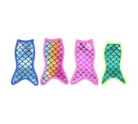 BESTonZON 4pcs Ice Lolly Bags Stick Sleeves Neoprene Mermaid Shape Creative Cooling Performance Finger Warmers Adults Summer Pocket Use Random Color