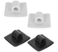 BESTonZON 4pcs Kayak Motor Mount Bracket with Quick Clamp System for Inflatable Boats and Canoes Lightweight Plastic Propeller Motor Seat for Fishing and Watercraft Accessories