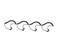 BESTonZON 4pcs Kmc30 Hand Microphone Cable Mic Cord Car Radio Wire for Car Speaker Mic Cable Hand Radio Part Spring Coil Microphone Cable for Automobile Radio Accessories Abs Handheld
