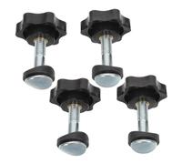 BESTonZON 4pcs Lawn Mower Handle Knob Bolt Nut Set Replacement Screws for Lawnmower Push Sweeper Compatible with Tractor and Snow Blower Equipment