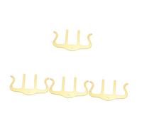 BESTonZON 4pcs M-type Metal Music Folder Music Book Music Paper Clips Musical Note Paper Clips Music Page Holder Clip Keyboard Book Clips Piano Score Clip Musical Book Metal Iron Golden