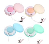 BESTonZON 4pcs Macarons Phone Screen Cleaner Portable Cleaner Wipes Keychain Lanyard Cute Screen Pads for Cellphone Touch and Lens Wiping for Travel and Daily Use Random Color