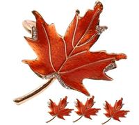 BESTonZON 4pcs Maple Leaf Napkin Rings Holder Napkin Buckles for Thanksgiving Party