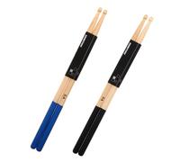 BESTonZON 4pcs Maple Wood Drumsticks Set Anti-slip Lightweight Drum Sticks for Adult Electronic and Acoustic Drums 2 Colors (black Blue) Boys and Girls Percussion Drumsticks