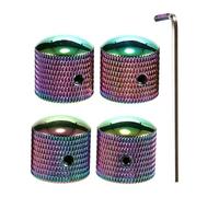 BESTonZON 4pcs Metal Guitar Control Knobs Precision Volume Tone Speed Control for Electric Bass Easy Installation Durable Wear Resistant Design Compatible with Various Guitar Models