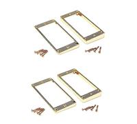 BESTonZON 4pcs Metal Guitar Pickup Humbucker Frame Replacement Ring for Electric Guitar Decorative Mounting Ring