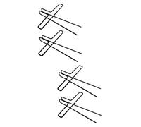 BESTonZON 4pcs Metal Music Book Holder Music Notes Clips Metal Clips Useful for Holding
