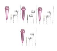 BESTonZON 4pcs Mini Condenser Microphone for Smartphone Usb Mic Boys and Girls Singing Microphone Phone Mic
