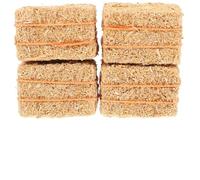 BESTonZON 4Pcs Mini Hayrick Decoration Set for Dollhouse, Simulated Miniature Hay Bales with String, Farm Harvest Scene Prop for Dollhouse Accessories and DIY Crafting