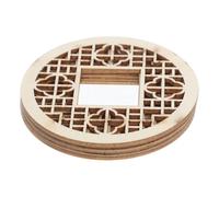 BESTonZON 4pcs Mini Wooden Window Model for DIY Mini House Decoration Chinese Architectural Style 1:12 Scale for Pretend Play Craft Projects and Miniature Scenes