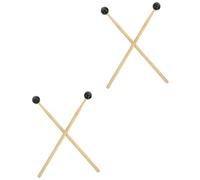BESTonZON 4pcs Musical Percussion Stick Drumstick Practice Tongue Drumsticks Percussion Parts