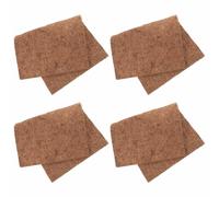 BESTonZON 4pcs Natural Coconut Fiber Mat for Bearded Dragon Reptile Tank Flooring Reptile Carpet Liner Bearded Dragon Substrate