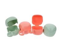 BESTonZON 4pcs Pacifier Storage Boxes Portable Boy Girl Pacifier Cases for Box Use as Bibs Dummy Holder and Cute Containers for Home Organiser Storage