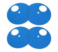 BESTonZON 4pcs Pet Nail Trim Sandpaper Refills with Self-adhesive Backing for Cat and Dog Scratch Boards, Easy Replacement Blue Sheets 27.5x27.5cm Suitable for Pet Shops and Traveling