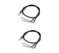 BESTonZON 4pcs Piezo Pickup Rod Stick for Acoustic Guitars Black Guitar End Pins Piezo Rod Sound Cable Accessory
