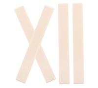 BESTonZON 4pcs Plastic Guitar Bridge Saddle Replacement Components Enhance Acoustic Performance Sound Quality Classic Aesthetic Durable Construction Suitable for Various Guitar Models